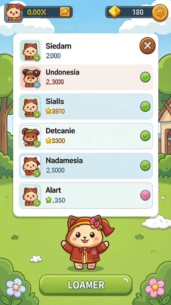 Screenshot menunjukkan fitur bonus yang menggiurkan dalam F7F7.