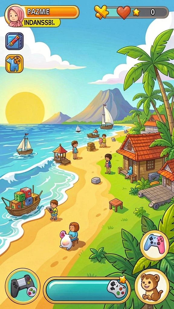 Screenshot memperlihatkan fitur bonus menarik saat bermain.