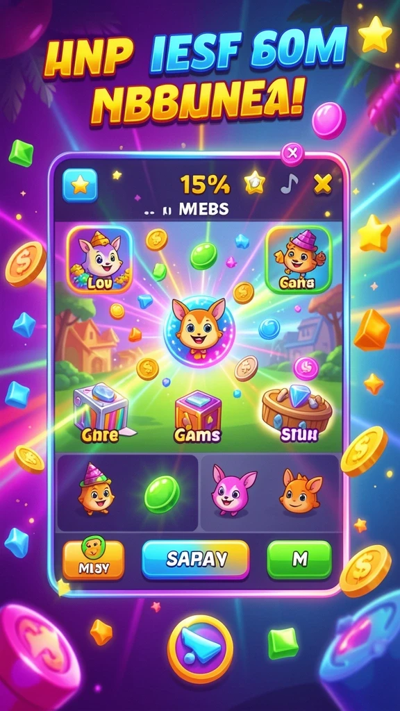 Salah satu putaran bonus dengan efek visual yang mengesankan.