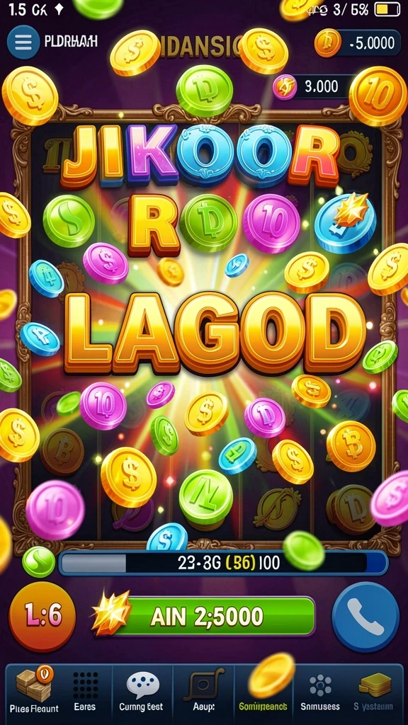 Tampilan jackpot yang menggiurkan dalam permainan.