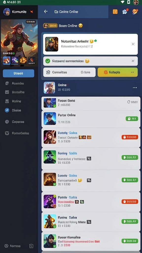 Screenshot ketiga menunjukkan sistem reward yang menarik.