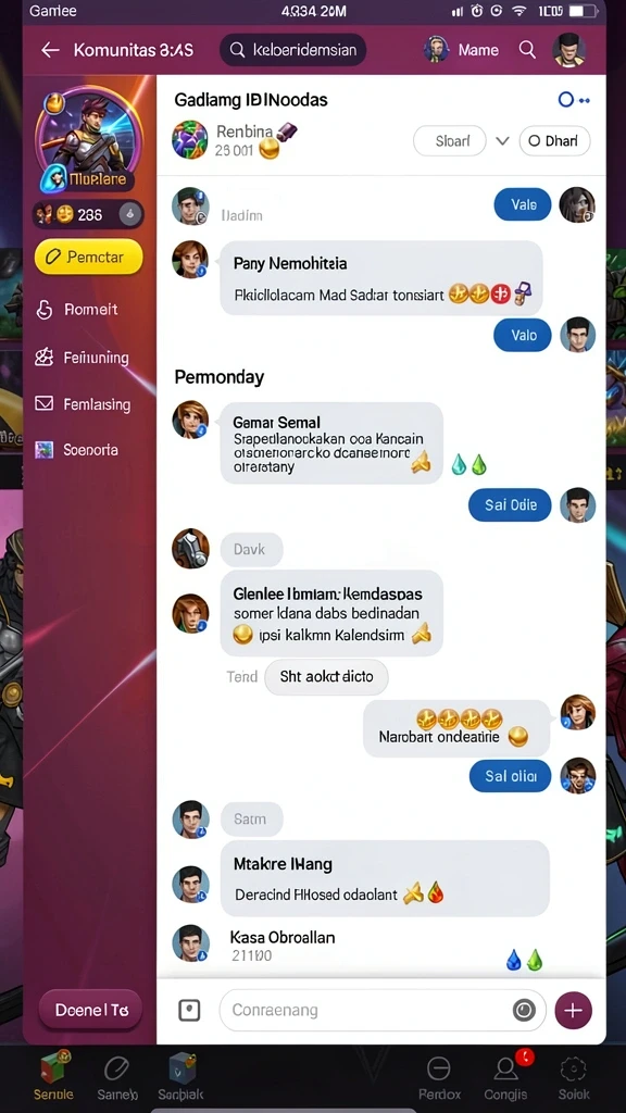 Komunitas aktif yang mendukung pemain baru.