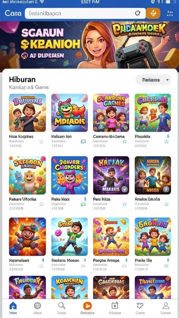 Tampilan mesin slot yang menarik dan penuh warna.