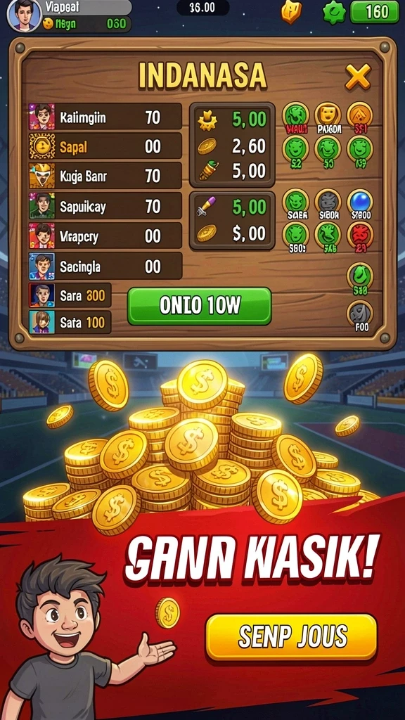 Tampilan permainan slot yang menarik dan modern.