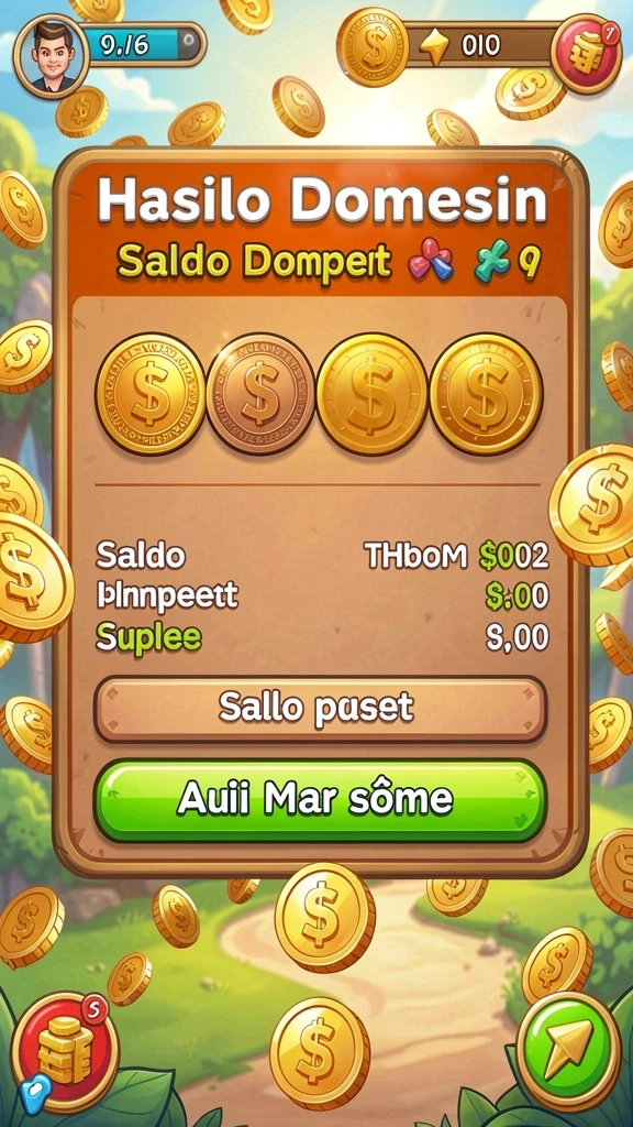 Layar utama SLOTSRI dengan berbagai pilihan permainan slot.