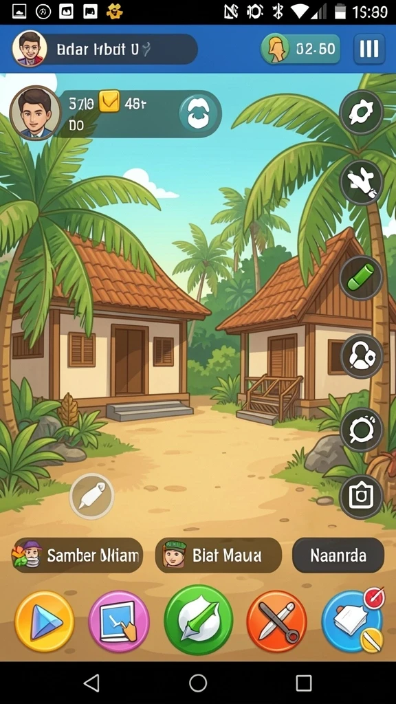 Tampilan awal aplikasi SUMO777 yang menarik.